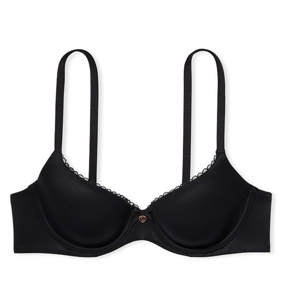 NWT Victoria Secret Body any Victoria Black Smooth Lined a Demi Bra Size 34DD - Picture 1 of 12